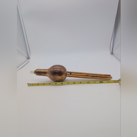 Traditional Hulusi Brass 3 Pipe Flute with Case Chinese - Picture 5 of 6